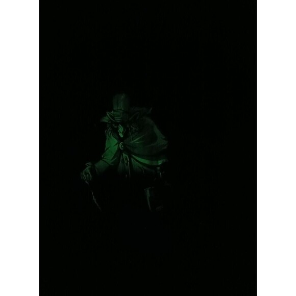 Disney Haunted Mansion Hatbox Ghost Tee Shirt Glow in the Dark Adult Medium - Picture 7 of 7